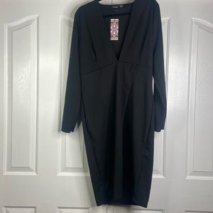 Boohoo black dress